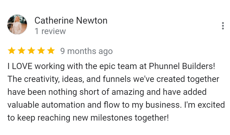 Phunnel Builders Funnel Experts Testimonials